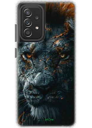 Чехол на samsung galaxy a52s 5g a528b пламенный лев "6153pc-2583-2448"