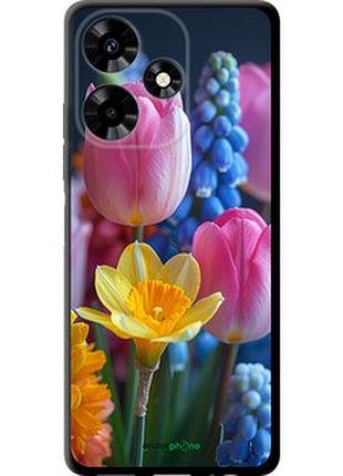Чехол на infinix hot 30 весенние цветы "6058b-3046-2448"