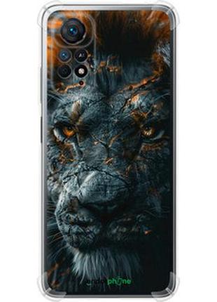 Чехол на xiaomi redmi note 11s 4g пламенный лев "6153sp-3936-2448"