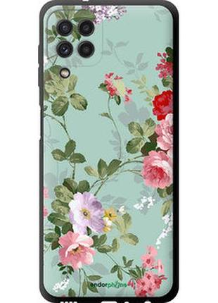 Чехол на samsung galaxy m32 m325f цветочные обои 2 "862b-2558-2448"