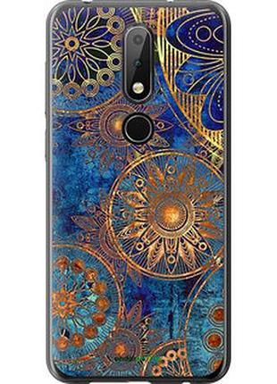 Чехол на nokia 6.1 plus золотой узор "678u-1539-2448"