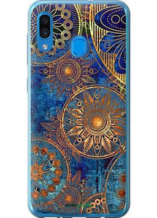 Чехол на samsung galaxy a30 2019 a305f золотой узор "678u-1670-2448"