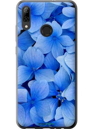 Чехол на huawei p smart 2019 синие цветы "526u-1634-10746"