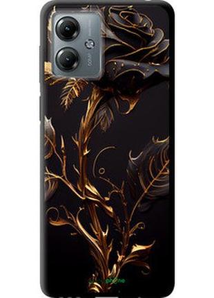 Чехол на motorola moto g14 роза 3 "5552b-3197-2448"