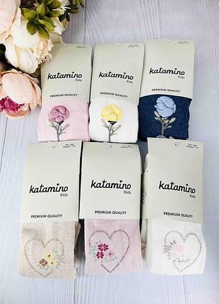 Якісні колготи для дівчинки в горошок туреччина katamino 98-104 / 3-4 роки