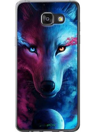 Чехол на samsung galaxy a7 (2016) a710f арт-волк "3999t-121-2448"