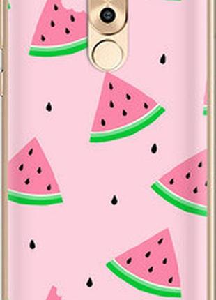 Чехол на huawei gr5 2017 розовый арбуз "4314t-473-2448"