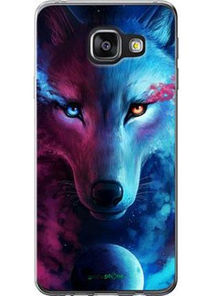 Чехол на samsung galaxy a3 (2016) a310f арт-волк "3999t-159-2448"