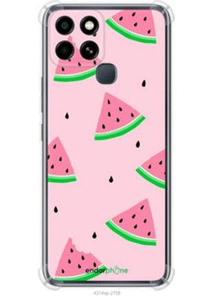 Чехол на infinix smart 6 розовый арбуз "4314sp-2758-2448"