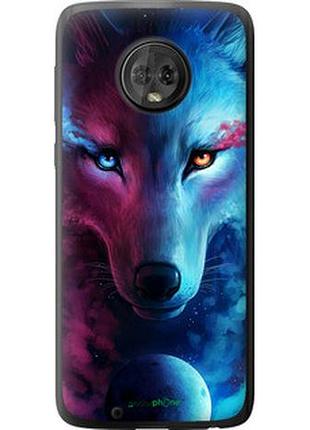 Чехол на motorola moto g6 арт-волк "3999u-982-2448"