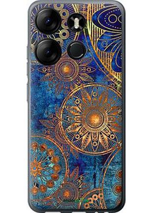 Чехол на tecno spark go 2023 bf7 золотой узор "678u-2952-2448"