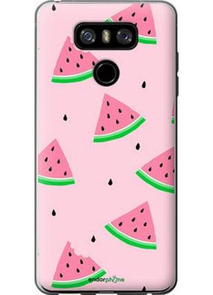 Чехол на lg g6 розовый арбуз "4314u-836-2448"
