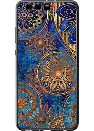 Чехол на huawei p10 plus золотой узор "678t-963-2448"