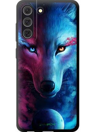 Чехол на samsung galaxy s21 fe арт-волк "3999b-2302-2448"