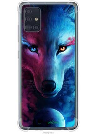 Чехол на samsung galaxy a51 2020 a515f арт-волк "3999sp-1827-2448"