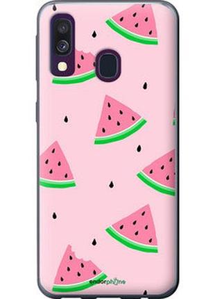 Чехол на samsung galaxy a40 2019 a405f розовый арбуз "4314u-1672-2448"
