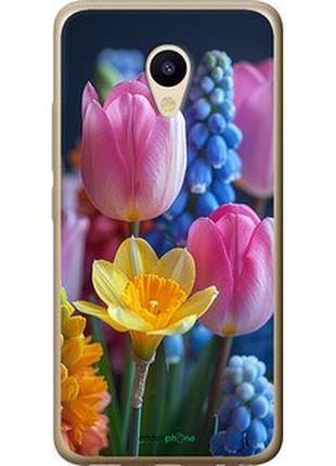 Чехол на meizu m5 весенние цветы "6058t-420-2448"