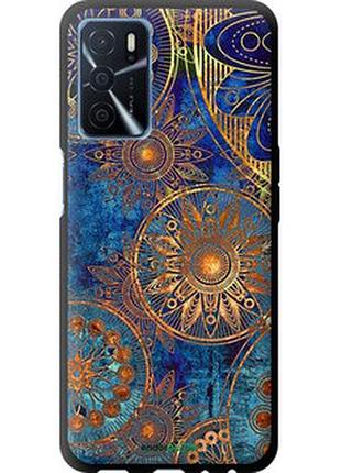 Чехол на oppo a54s золотой узор "678b-3473-2448"