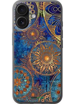 Чехол на iphone 16 золотой узор "678u-3709-2448"