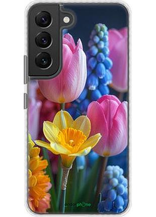 Чохол на samsung galaxy s22 весняні квіти "6058pc-2494-2448"