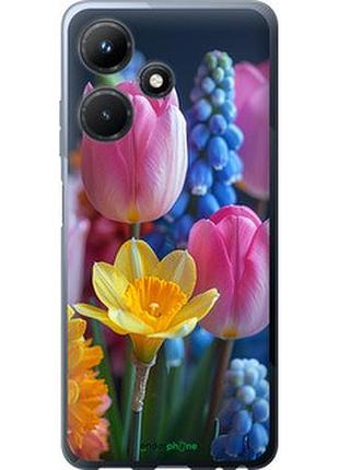 Чехол на infinix hot 30i весенние цветы "6058u-3045-2448"
