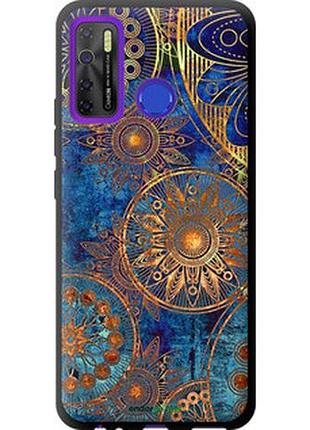 Чехол на tecno spark 5 pro kd7 золотой узор "678b-2445-2448"