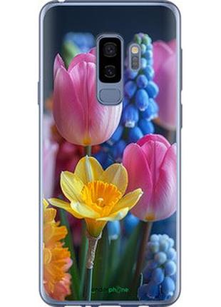 Чехол на samsung galaxy s9 plus весенние цветы "6058t-1365-2448"