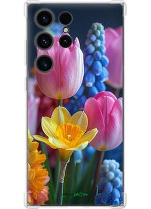 Чехол на samsung galaxy s23 ultra весенние цветы "6058sp-2906-2448"