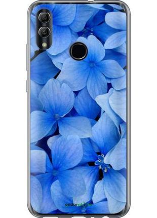 Чехол на huawei honor 10 lite синие цветы "526u-1618-10746"