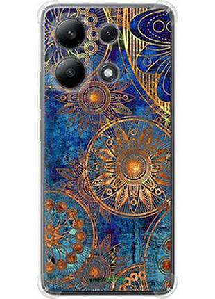 Чехол на xiaomi redmi note 13 4g золотой узор "678sp-3654-2448"