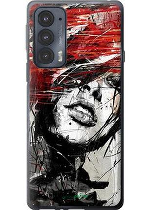 Чехол на motorola edge 20 лицо девушки "1162u-2497-2448"