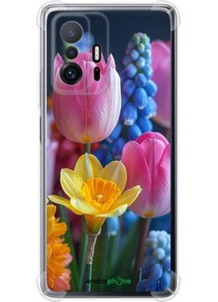 Чохол на xiaomi 11t весняні квіти "6058sp-2487-2448"