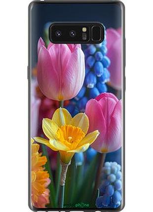Чехол на samsung galaxy note 8 весенние цветы "6058t-1020-2448"