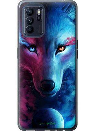 Чехол на oppo reno6 z арт-волк "3999u-2477-2448"