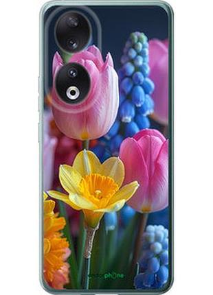 Чохол на huawei honor 90 весняні квіти "6058u-3088-2448"
