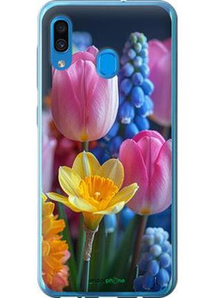 Чохол на samsung galaxy a20 2019 a205f весняні квіти "6058t-1761-2448"