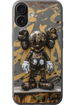 Чехол на iphone 16 plus bronze kaws "6097u-3714-10746"