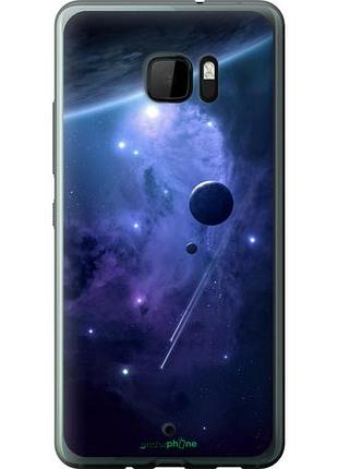 Чохол на htc u ultra планети в синьому космосі "171u-833-10746"