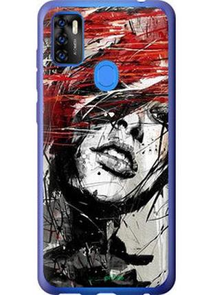 Чохол на zte blade a7s 2020 обличчя дівчини "1162u-2454-2448"