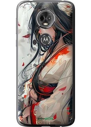 Чехол на motorola moto e5 plus кицуне "6073u-1412-10746"