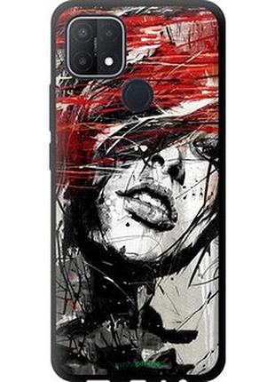Чехол на oppo a15s лицо девушки "1162b-2527-2448"