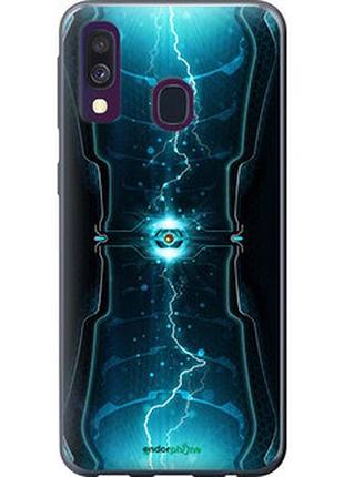 Чехол на samsung galaxy a40 2019 a405f молнии в цилиндре "120u-1672-2448"