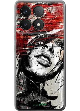 Чохол на xiaomi redmi k70 обличчя дівчини "1162u-3799-2448"
