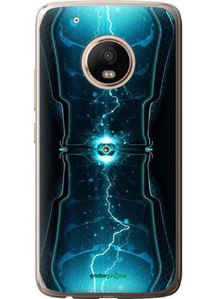 Чехол на motorola moto g5 plus молнии в цилиндре "120u-1038-2448"