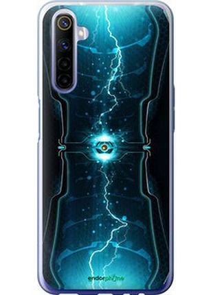 Чехол на realme 6 молнии в цилиндре "120t-1913-2448"