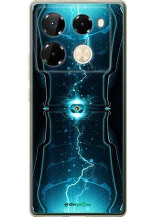 Чехол на infinix note 40 pro 4g молнии в цилиндре "120u-3691-2448"