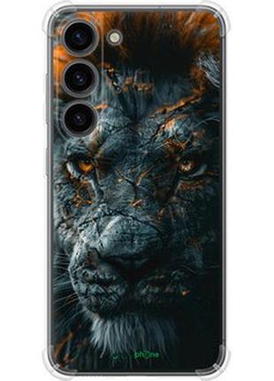 Чехол на samsung galaxy s23 пламенный лев "6153sp-2907-2448"