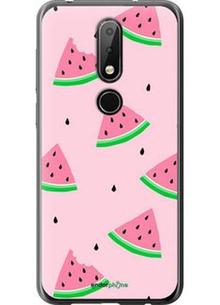 Чехол на nokia 6.1 plus розовый арбуз "4314u-1539-2448"