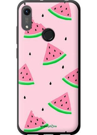 Чехол на huawei y6s розовый арбуз "4314b-1871-2448"