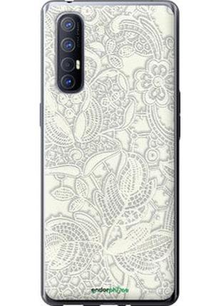 Чехол на oppo reno 3 pro белое кружево "4383u-1878-2448"